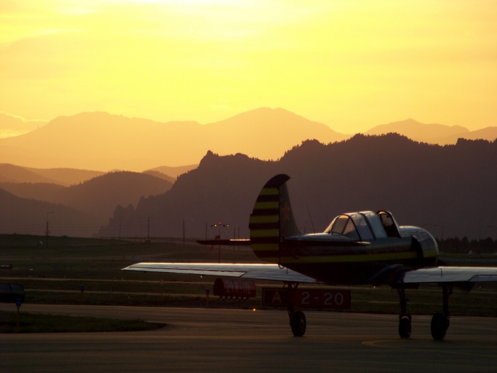 Sunset at the airshow