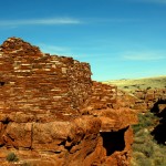 Pueblo built right on the canyon walls