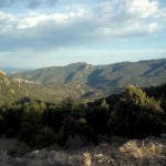 If you look closely, you can see the reservoir from this ridge. We bushwhacked from here.