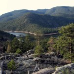 The final approach into the Button Rock Reservoir