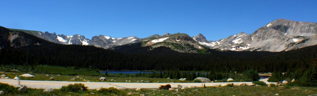 Brainard Lake with Indian Peaks Wilderness in the background