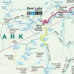 Our planned hike, highlighted in yellow