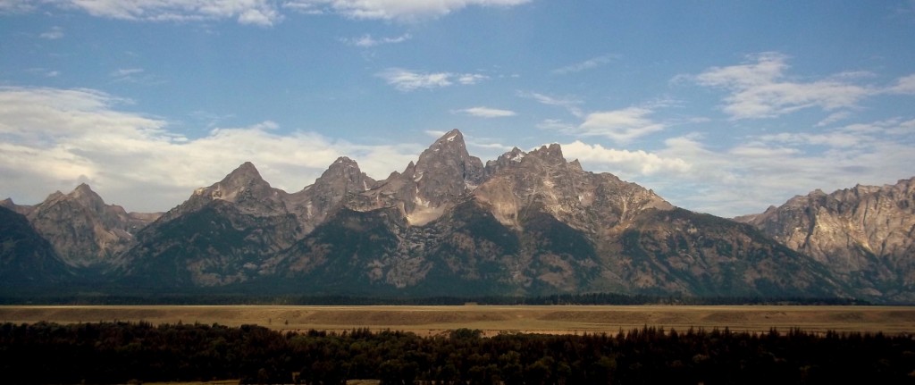 The star of the show; the Grand Teton Mountains.