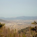 Butte Montana was visible from the trail