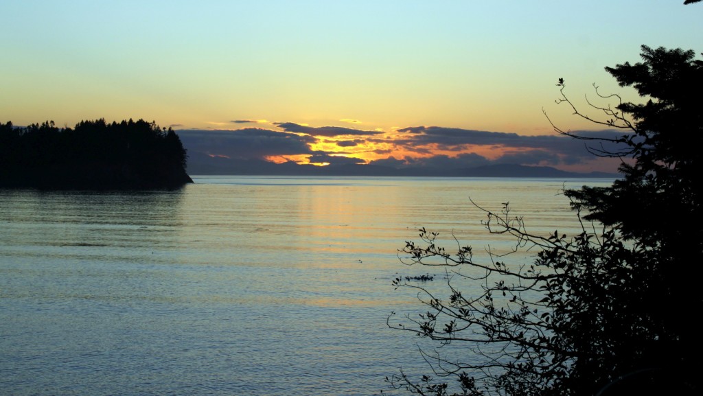 Sunset over the Strait